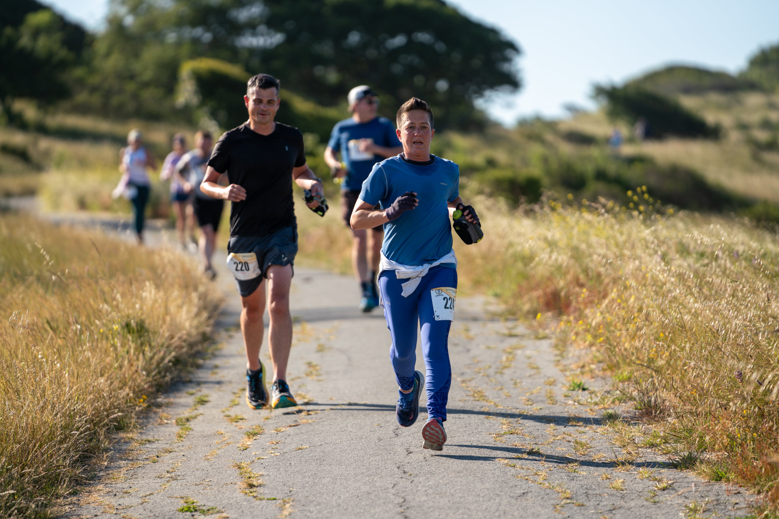 Runners at the Tilden Tough Ten race through Berkeley hills
