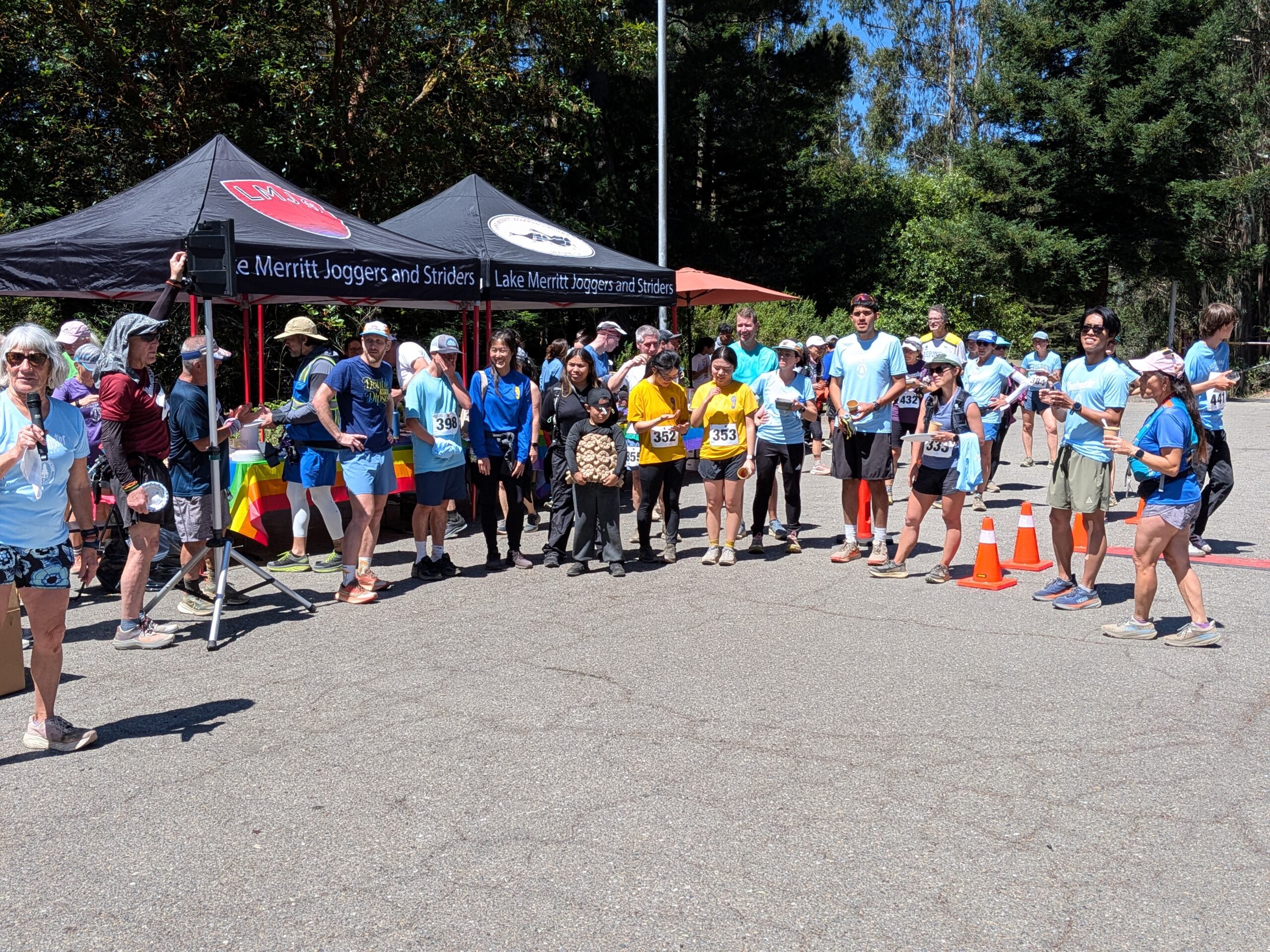 Woodmonster Trail Race runners on single track